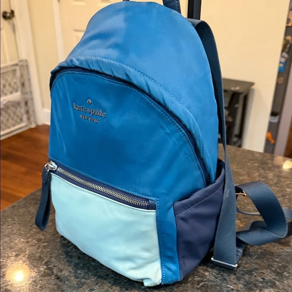 Kate Spade Vibrant Blue and White Backpack